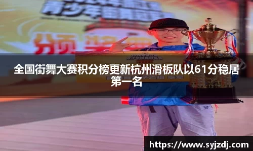 全国街舞大赛积分榜更新杭州滑板队以61分稳居第一名